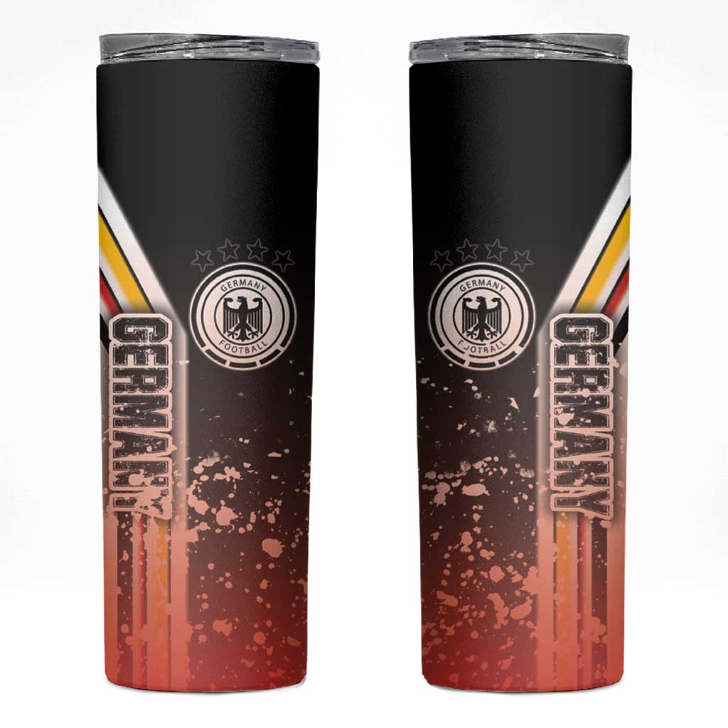 Germany Football Skinny Tumbler Die Mannschaft Soccer - Road To Champion - Wonder Print Shop