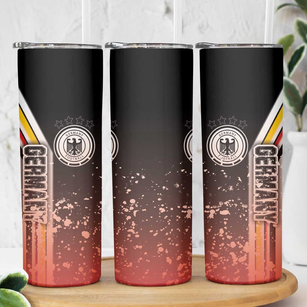 Germany Football Skinny Tumbler Die Mannschaft Soccer - Road To Champion - Wonder Print Shop