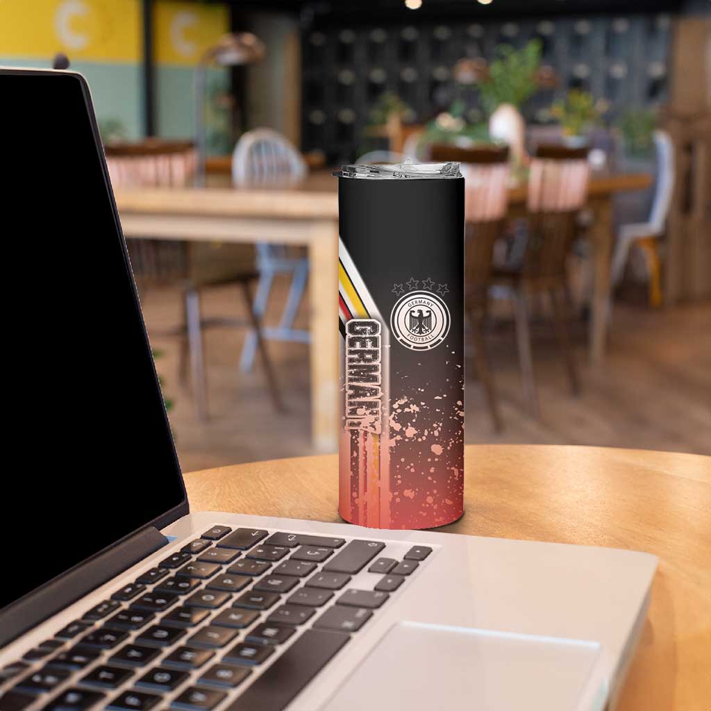 Germany Football Skinny Tumbler Die Mannschaft Soccer - Road To Champion - Wonder Print Shop