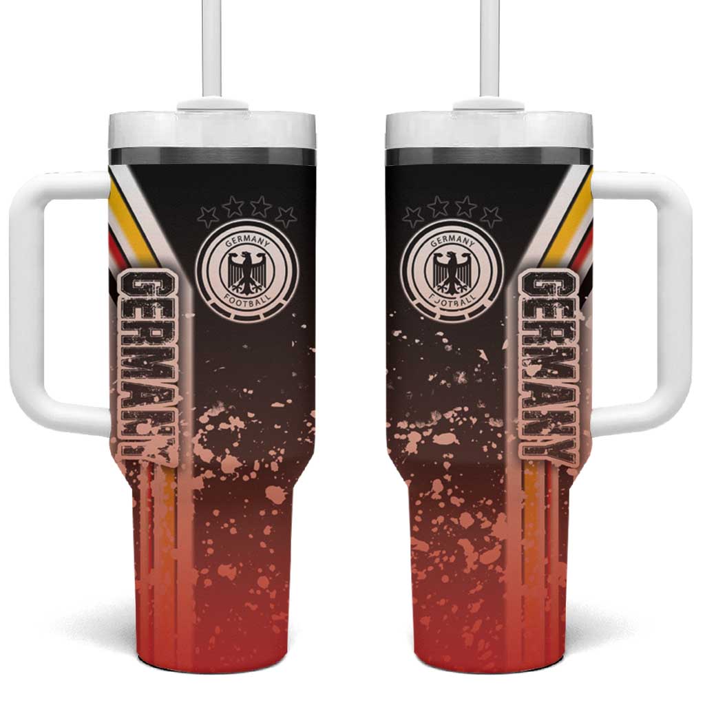 Germany Football Tumbler With Handle Die Mannschaft Soccer - Road To Champion - Wonder Print Shop