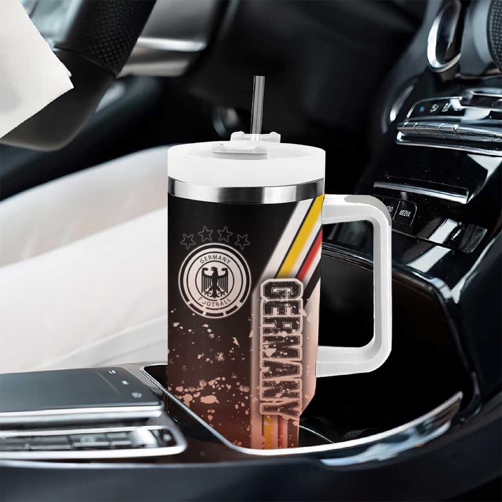 Germany Football Tumbler With Handle Die Mannschaft Soccer - Road To Champion - Wonder Print Shop