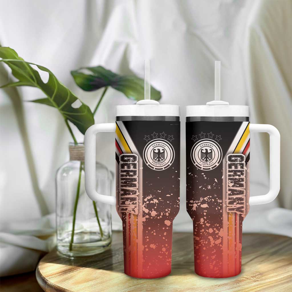 Germany Football Tumbler With Handle Die Mannschaft Soccer - Road To Champion - Wonder Print Shop