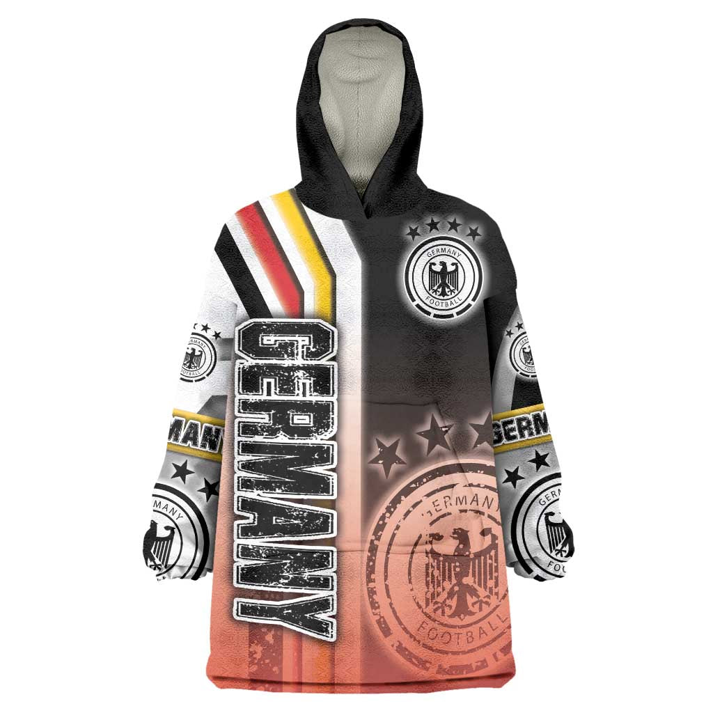 Germany Football Wearable Blanket Hoodie Die Mannschaft Soccer - Road To Champion - Wonder Print Shop