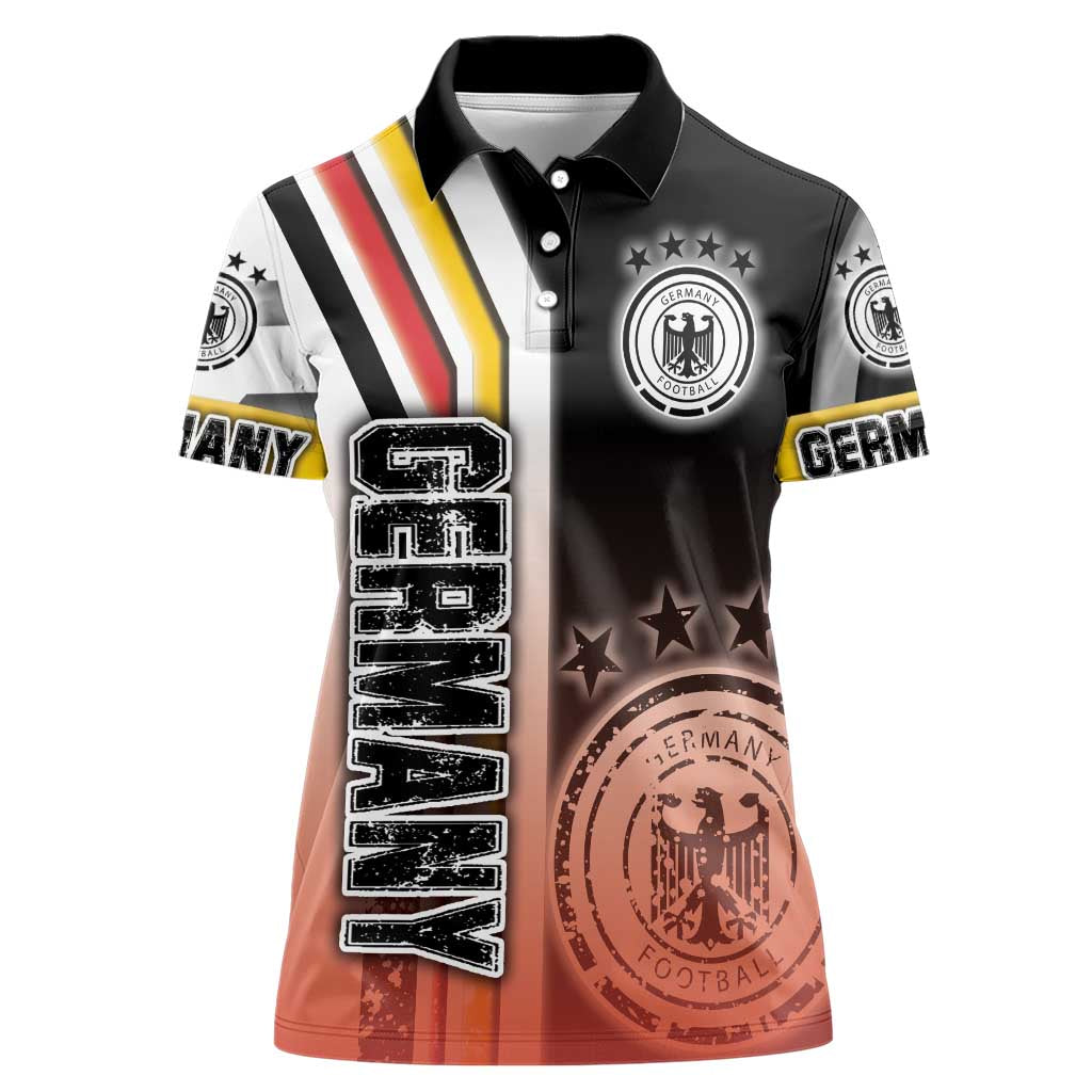 Germany Football Women Polo Shirt Die Mannschaft Soccer - Road To Champion - Wonder Print Shop