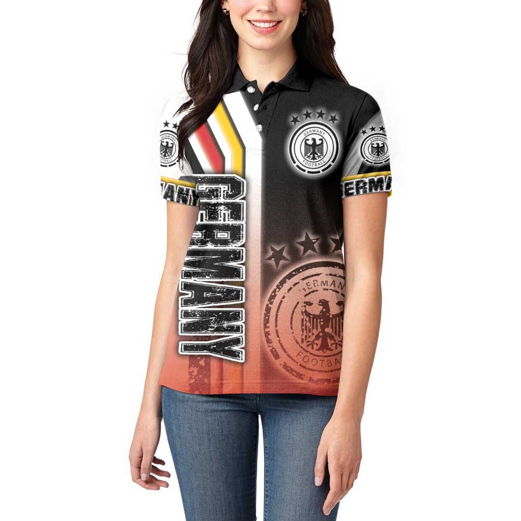 Germany Football Women Polo Shirt Die Mannschaft Soccer - Road To Champion - Wonder Print Shop