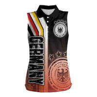Germany Football Women Sleeveless Polo Shirt Die Mannschaft Soccer - Road To Champion - Wonder Print Shop