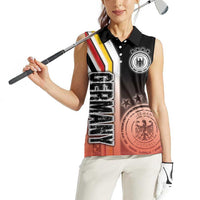 Germany Football Women Sleeveless Polo Shirt Die Mannschaft Soccer - Road To Champion - Wonder Print Shop