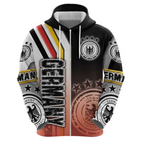 Germany Football Zip Hoodie Die Mannschaft Soccer - Road To Champion - Wonder Print Shop
