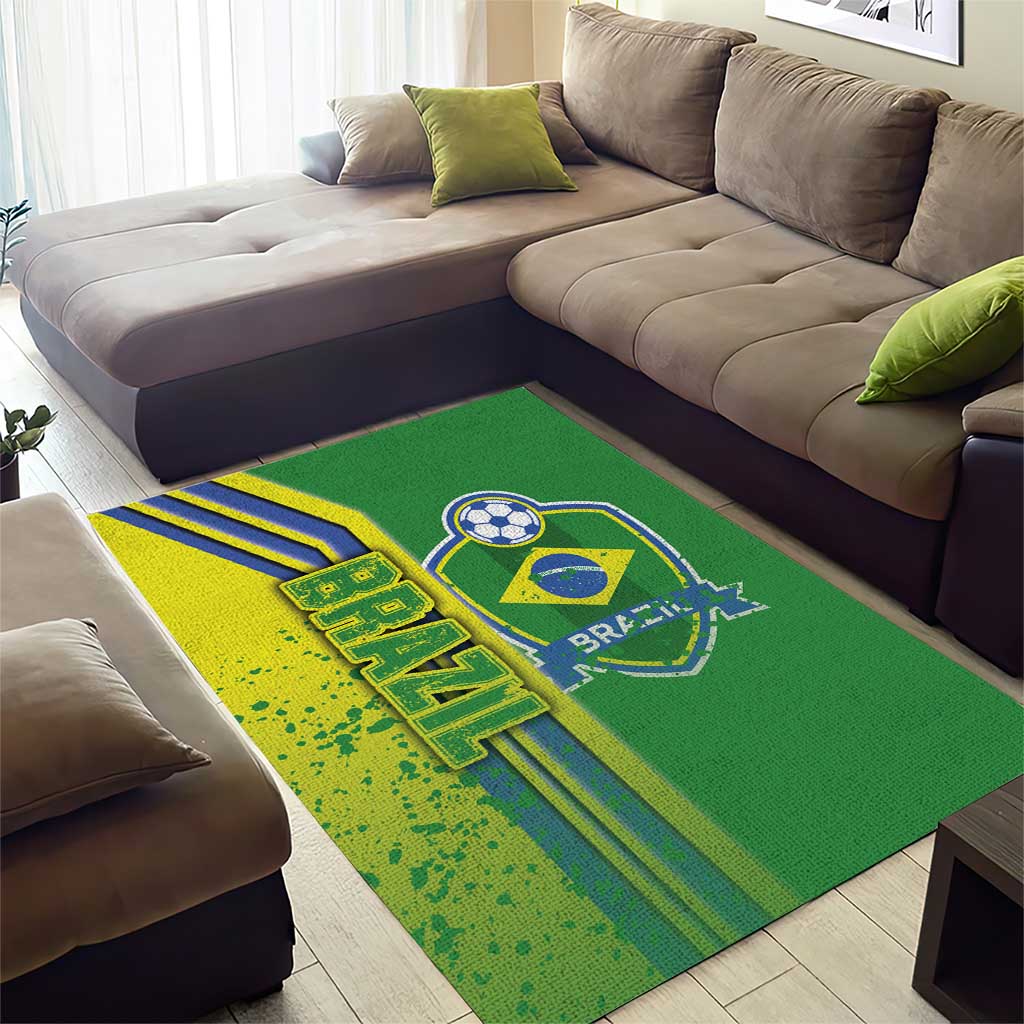 Brazil Football Area Rug Selecao Soccer - Road To Champion
