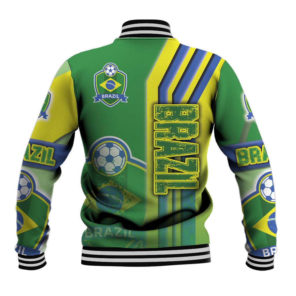 Brazil Football Baseball Jacket Selecao Soccer - Road To Champion