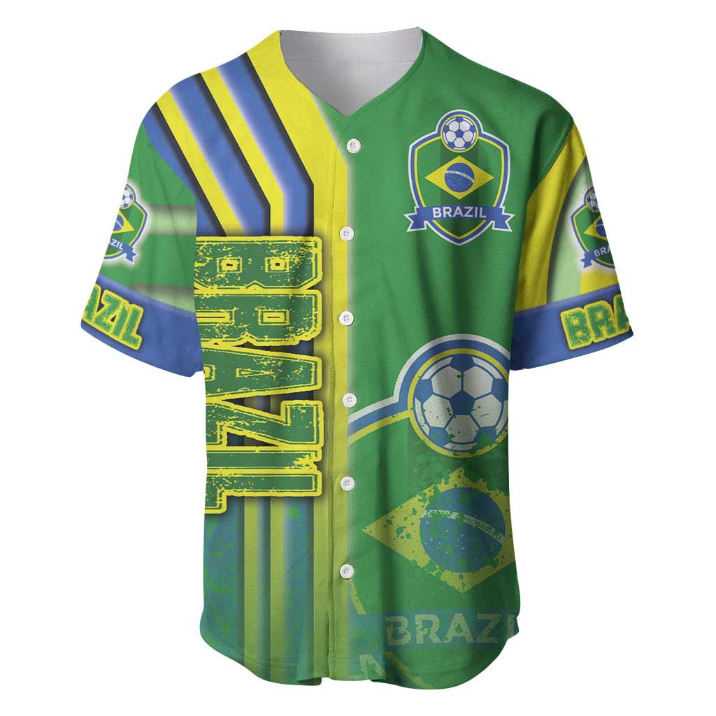 Brazil Football Baseball Jersey Selecao Soccer - Road To Champion