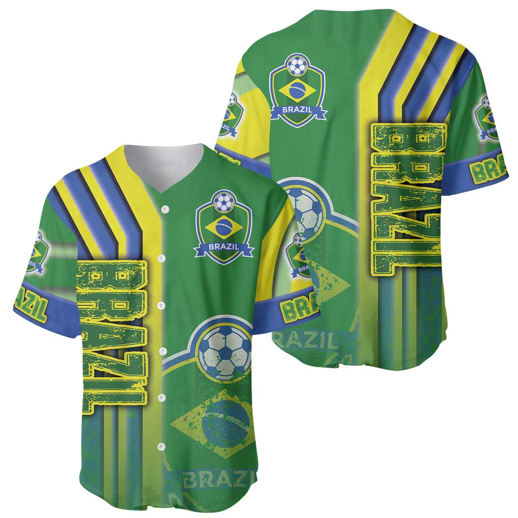 Brazil Football Baseball Jersey Selecao Soccer - Road To Champion