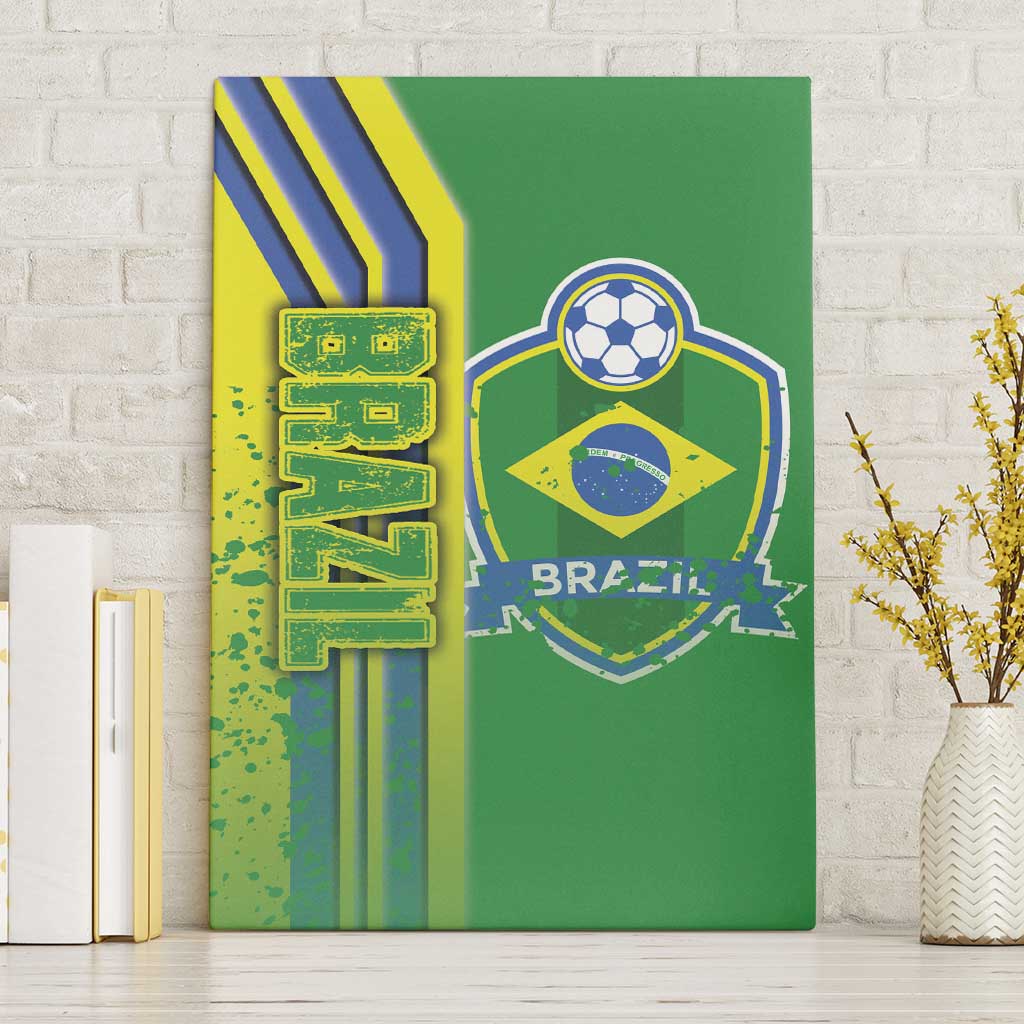 Brazil Football Canvas Wall Art Selecao Soccer - Road To Champion - Wonder Print Shop