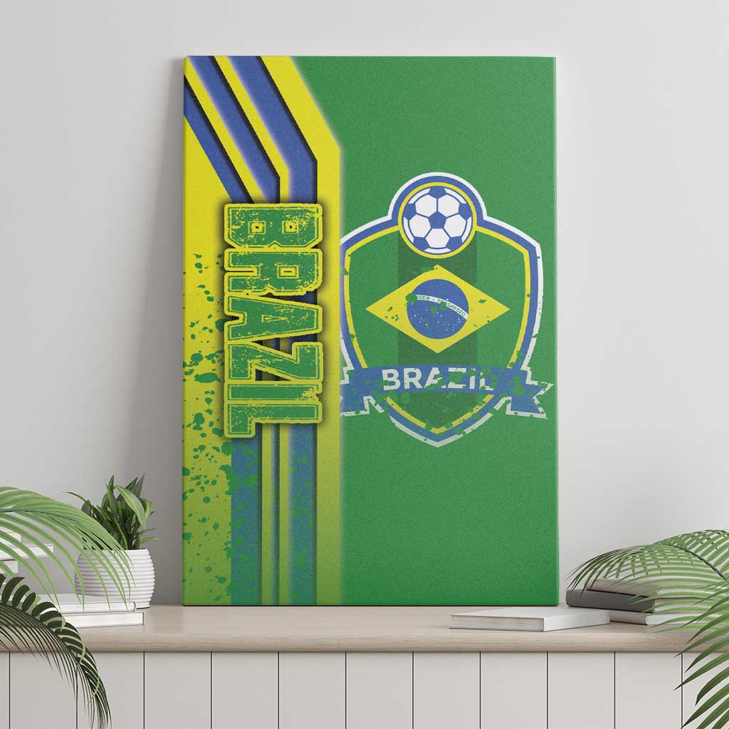 Brazil Football Canvas Wall Art Selecao Soccer - Road To Champion - Wonder Print Shop