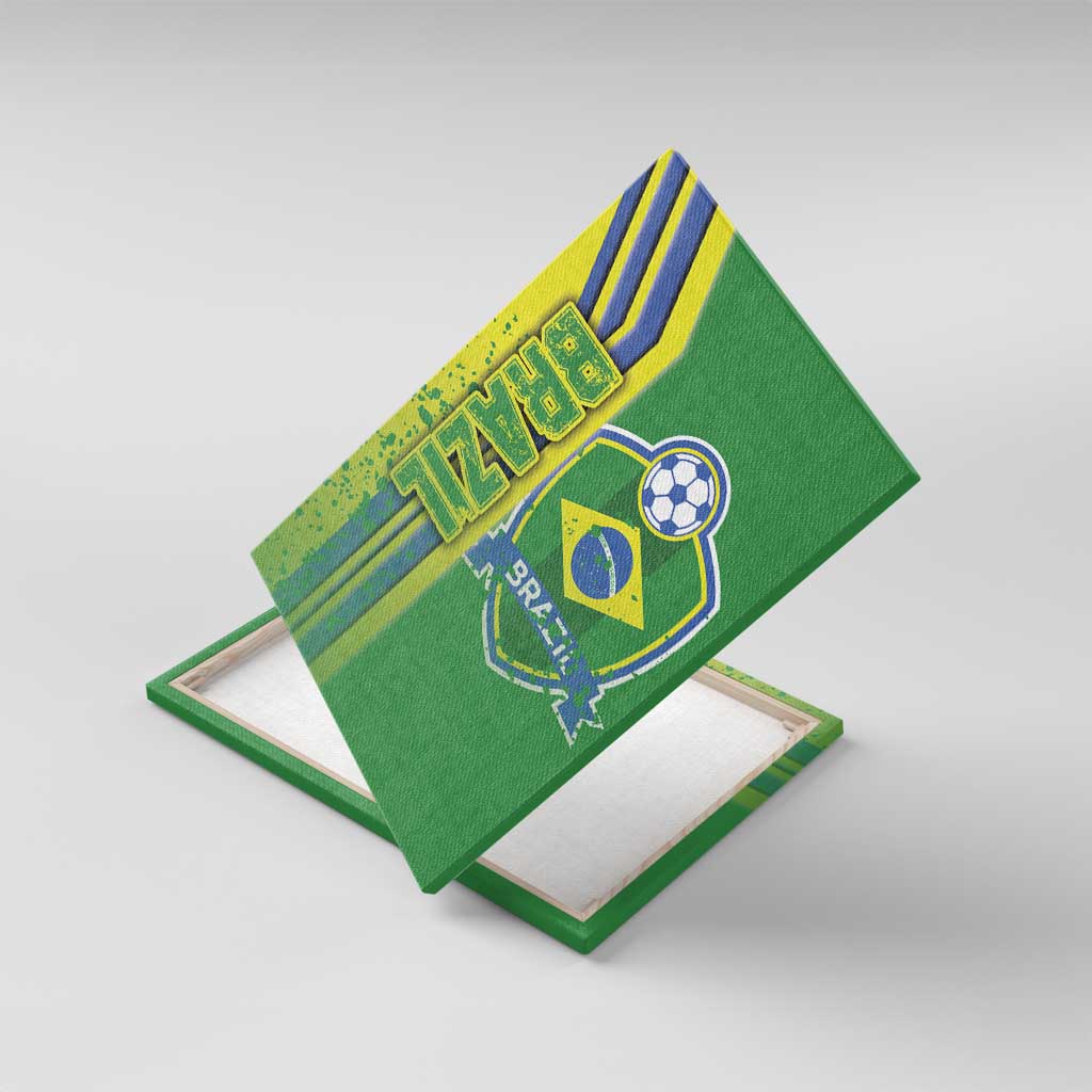 Brazil Football Canvas Wall Art Selecao Soccer - Road To Champion - Wonder Print Shop