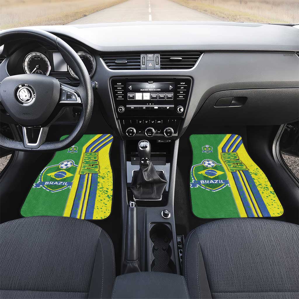Brazil Football Car Mats Selecao Soccer - Road To Champion - Wonder Print Shop