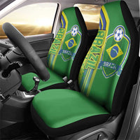 Brazil Football Car Seat Cover Selecao Soccer - Road To Champion - Wonder Print Shop