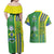 Brazil Football Couples Matching Off Shoulder Maxi Dress and Hawaiian Shirt Selecao Soccer - Road To Champion