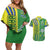 Brazil Football Couples Matching Off Shoulder Short Dress and Hawaiian Shirt Selecao Soccer - Road To Champion