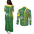 Brazil Football Couples Matching Puletasi and Long Sleeve Button Shirt Selecao Soccer - Road To Champion