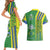 Brazil Football Couples Matching Short Sleeve Bodycon Dress and Hawaiian Shirt Selecao Soccer - Road To Champion