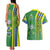 Brazil Football Couples Matching Tank Maxi Dress and Hawaiian Shirt Selecao Soccer - Road To Champion