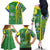 Brazil Football Family Matching Off The Shoulder Long Sleeve Dress and Hawaiian Shirt Selecao Soccer - Road To Champion
