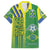 Brazil Football Family Matching Short Sleeve Bodycon Dress and Hawaiian Shirt Selecao Soccer - Road To Champion - Wonder Print Shop