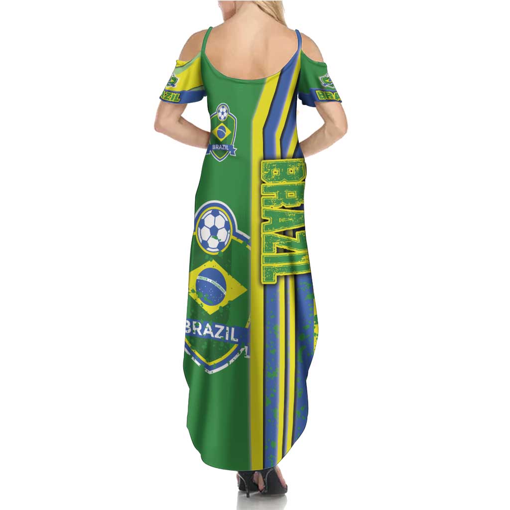 Brazil Football Family Matching Summer Maxi Dress and Hawaiian Shirt Selecao Soccer - Road To Champion - Wonder Print Shop