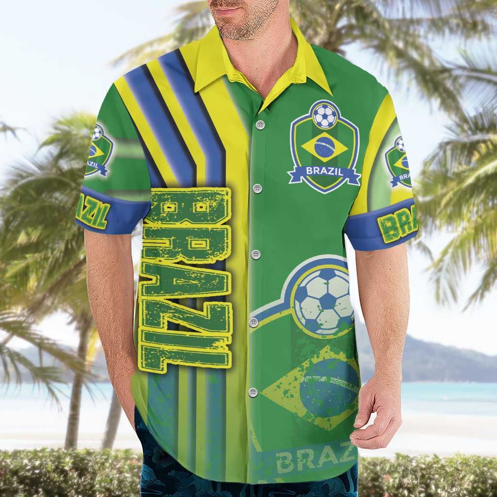 Brazil Football Hawaiian Shirt Selecao Soccer - Road To Champion - Wonder Print Shop