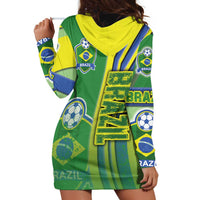 Brazil Football Hoodie Dress Selecao Soccer - Road To Champion - Wonder Print Shop