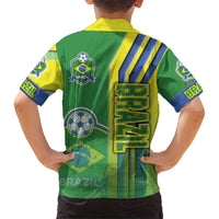 Brazil Football Kid Hawaiian Shirt Selecao Soccer - Road To Champion - Wonder Print Shop