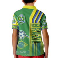 Brazil Football Kid Polo Shirt Selecao Soccer - Road To Champion - Wonder Print Shop