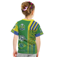 Brazil Football Kid T Shirt Selecao Soccer - Road To Champion - Wonder Print Shop