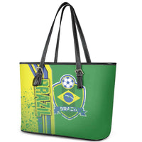 Brazil Football Leather Tote Bag Selecao Soccer - Road To Champion