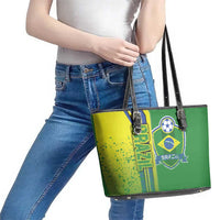 Brazil Football Leather Tote Bag Selecao Soccer - Road To Champion