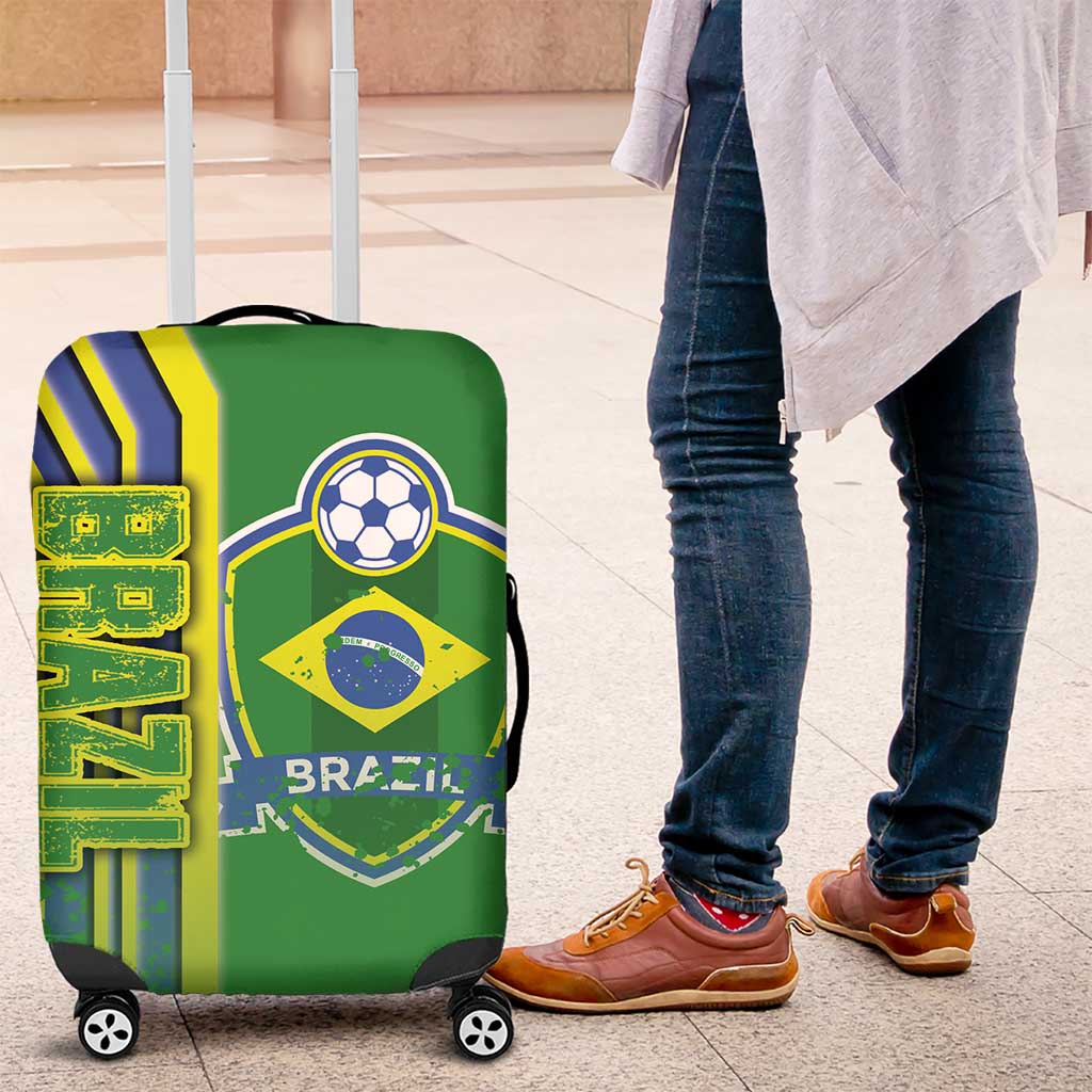 Brazil Football Luggage Cover Selecao Soccer - Road To Champion - Wonder Print Shop