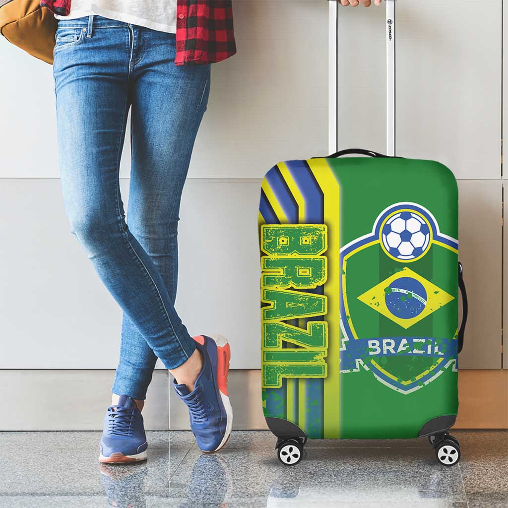 Brazil Football Luggage Cover Selecao Soccer - Road To Champion - Wonder Print Shop