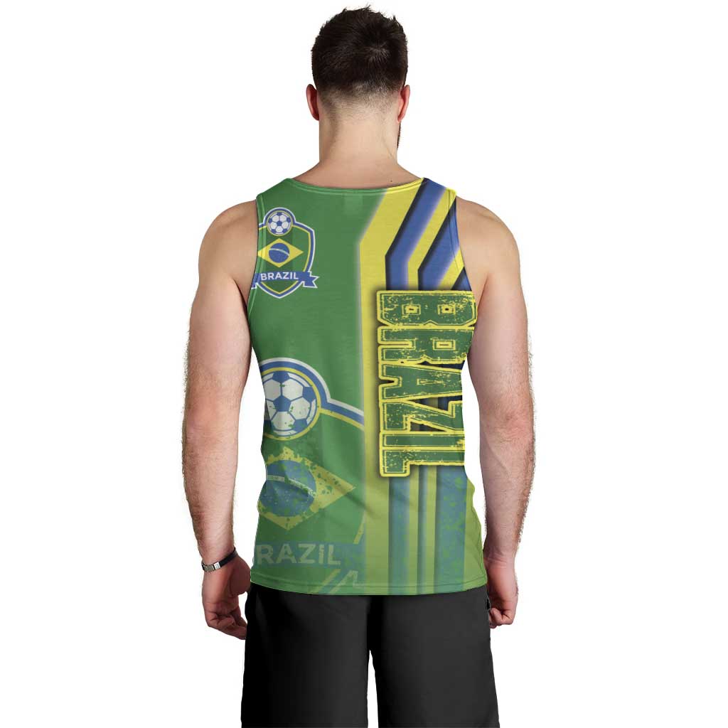 Brazil Football Men Tank Top Selecao Soccer - Road To Champion - Wonder Print Shop
