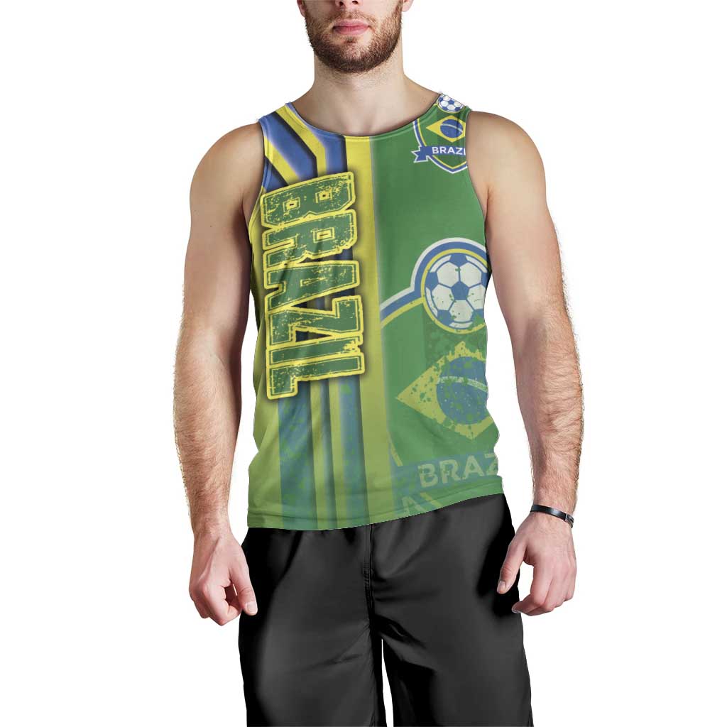 Brazil Football Men Tank Top Selecao Soccer - Road To Champion - Wonder Print Shop