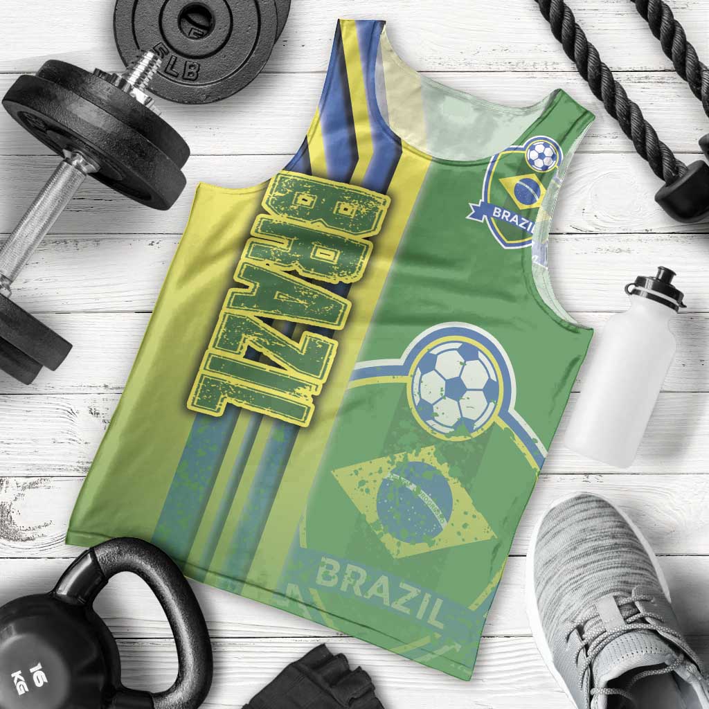 Brazil Football Men Tank Top Selecao Soccer - Road To Champion - Wonder Print Shop