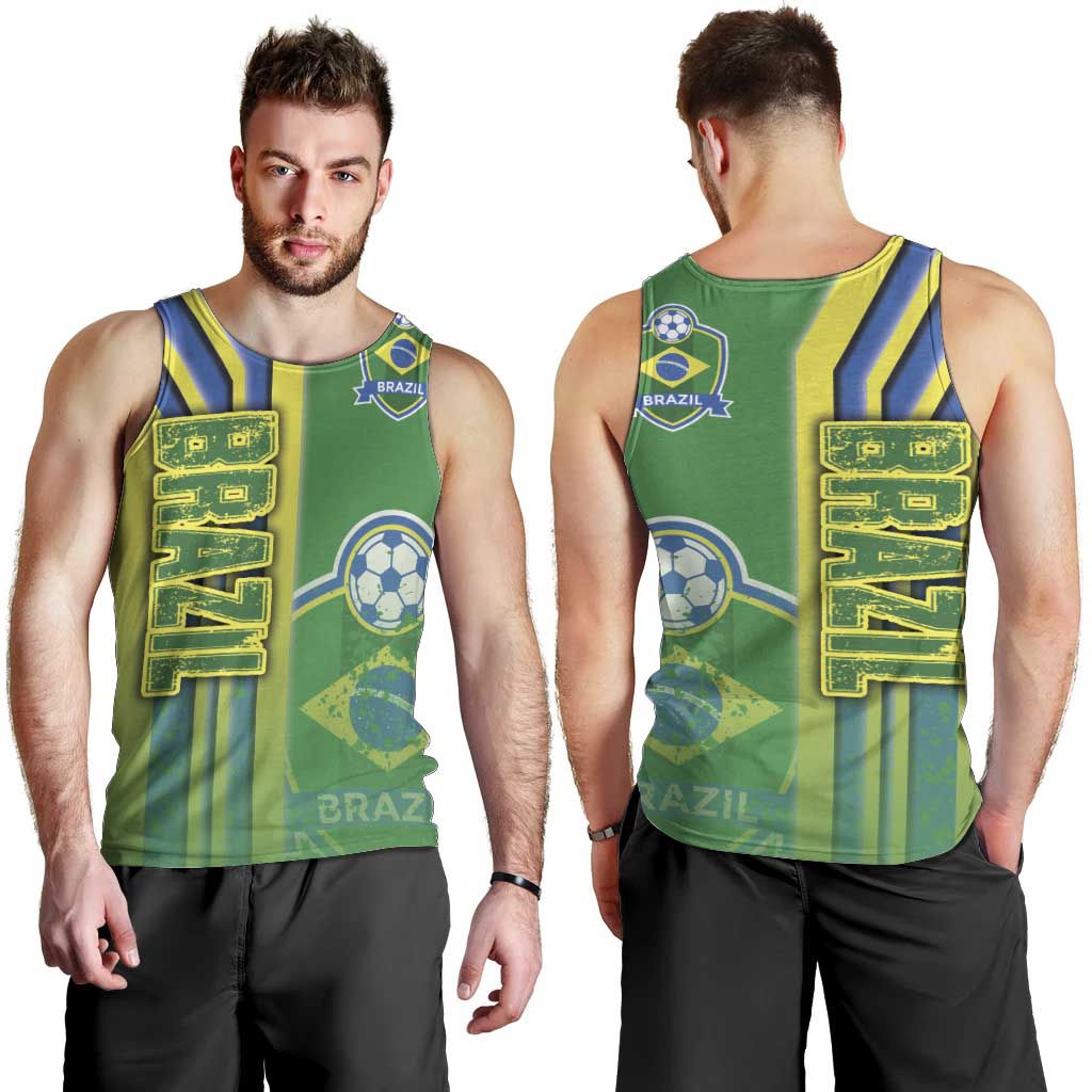 Brazil Football Men Tank Top Selecao Soccer - Road To Champion - Wonder Print Shop