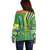 Brazil Football Off Shoulder Sweater Selecao Soccer - Road To Champion - Wonder Print Shop