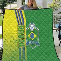 Brazil Football Quilt Selecao Soccer - Road To Champion - Wonder Print Shop