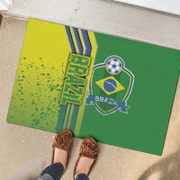 Brazil Football Rubber Doormat Selecao Soccer - Road To Champion - Wonder Print Shop