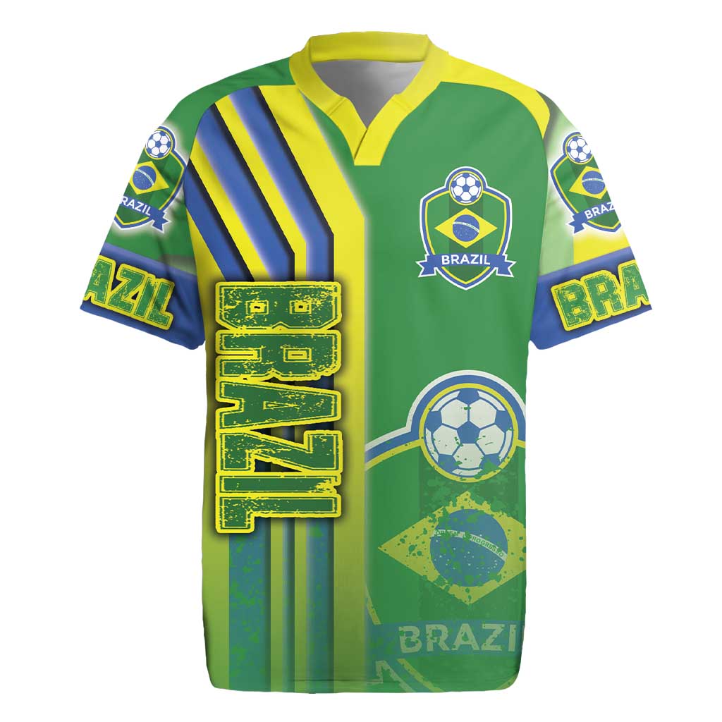 Brazil Football Rugby Jersey Selecao Soccer - Road To Champion - Wonder Print Shop