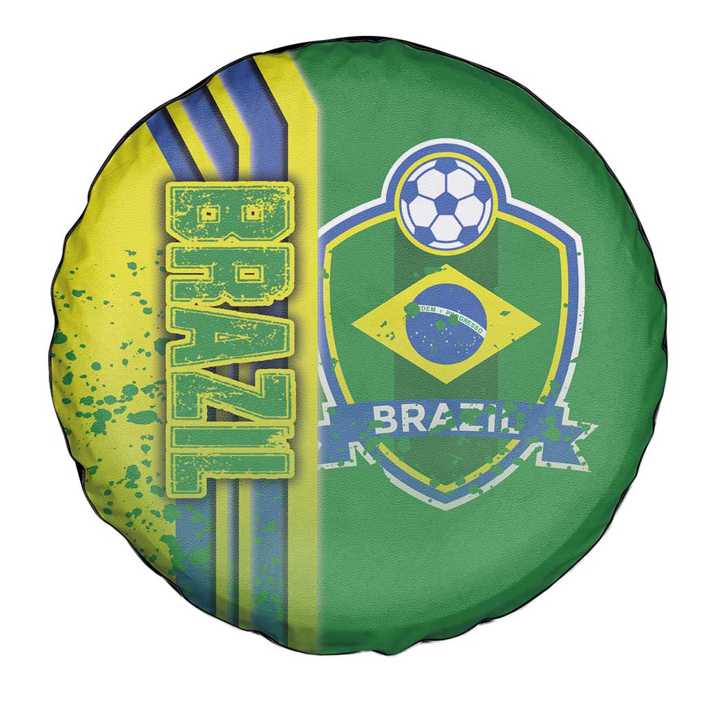Brazil Football Spare Tire Cover Selecao Soccer - Road To Champion - Wonder Print Shop