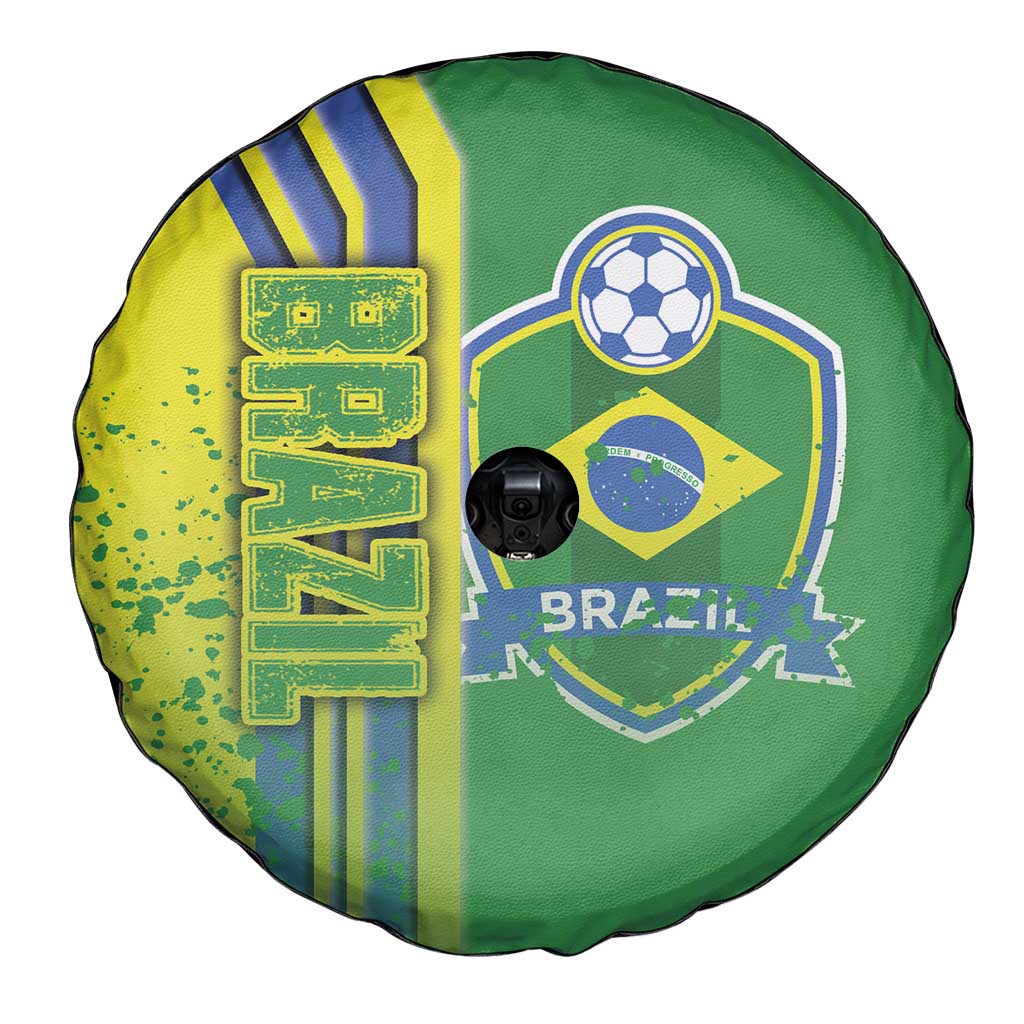 Brazil Football Spare Tire Cover Selecao Soccer - Road To Champion - Wonder Print Shop