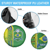 Brazil Football Spare Tire Cover Selecao Soccer - Road To Champion - Wonder Print Shop