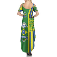 Brazil Football Summer Maxi Dress Selecao Soccer - Road To Champion - Wonder Print Shop